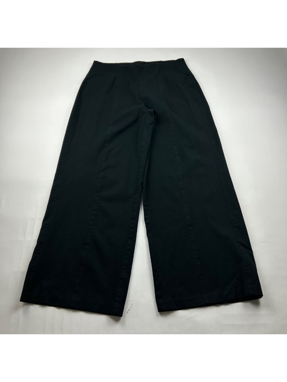 Old Navy Black Stretch Canvas High Rise Wide Leg Pixie Pant L